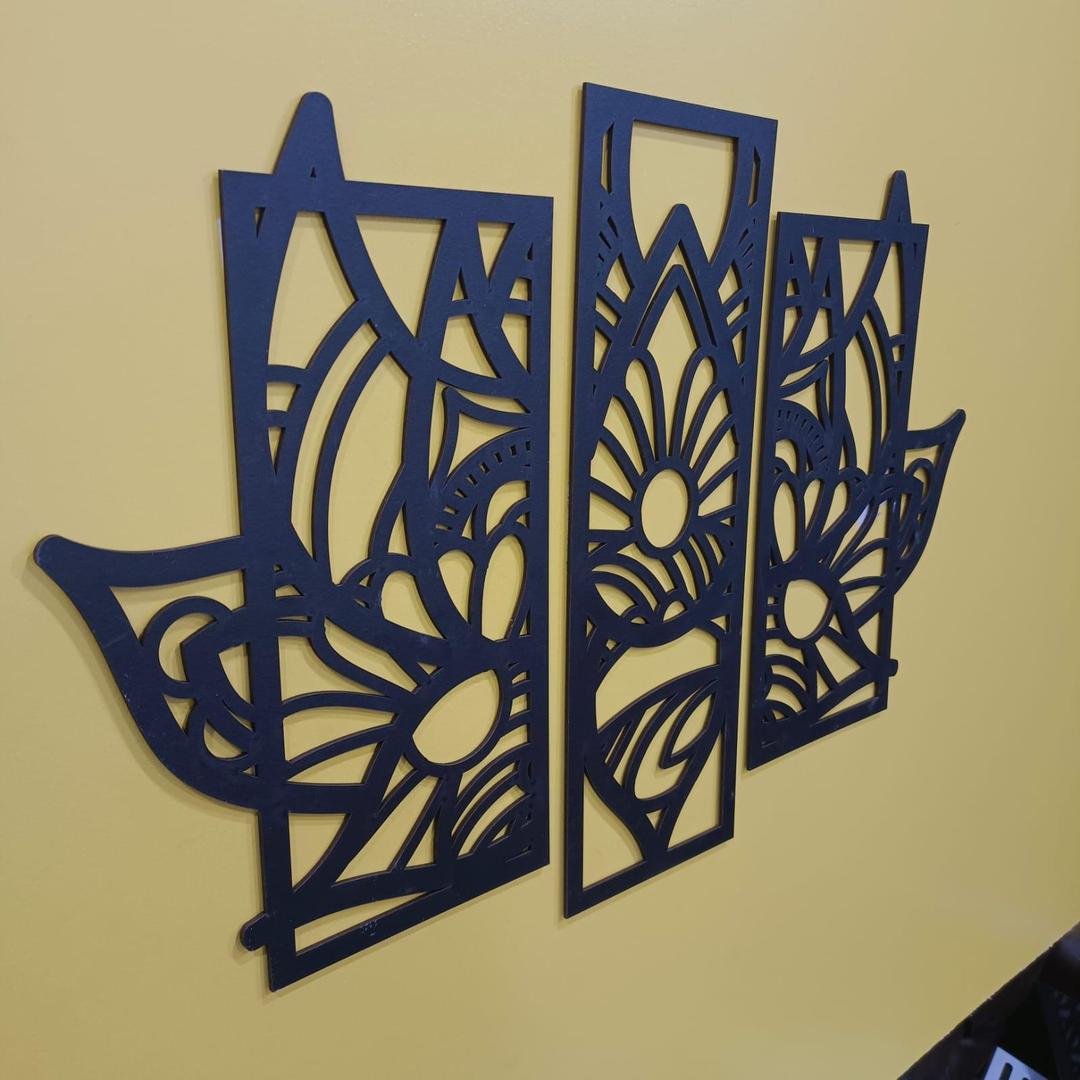 Laser Cut Lotus Wall Set For Enchaning your walls