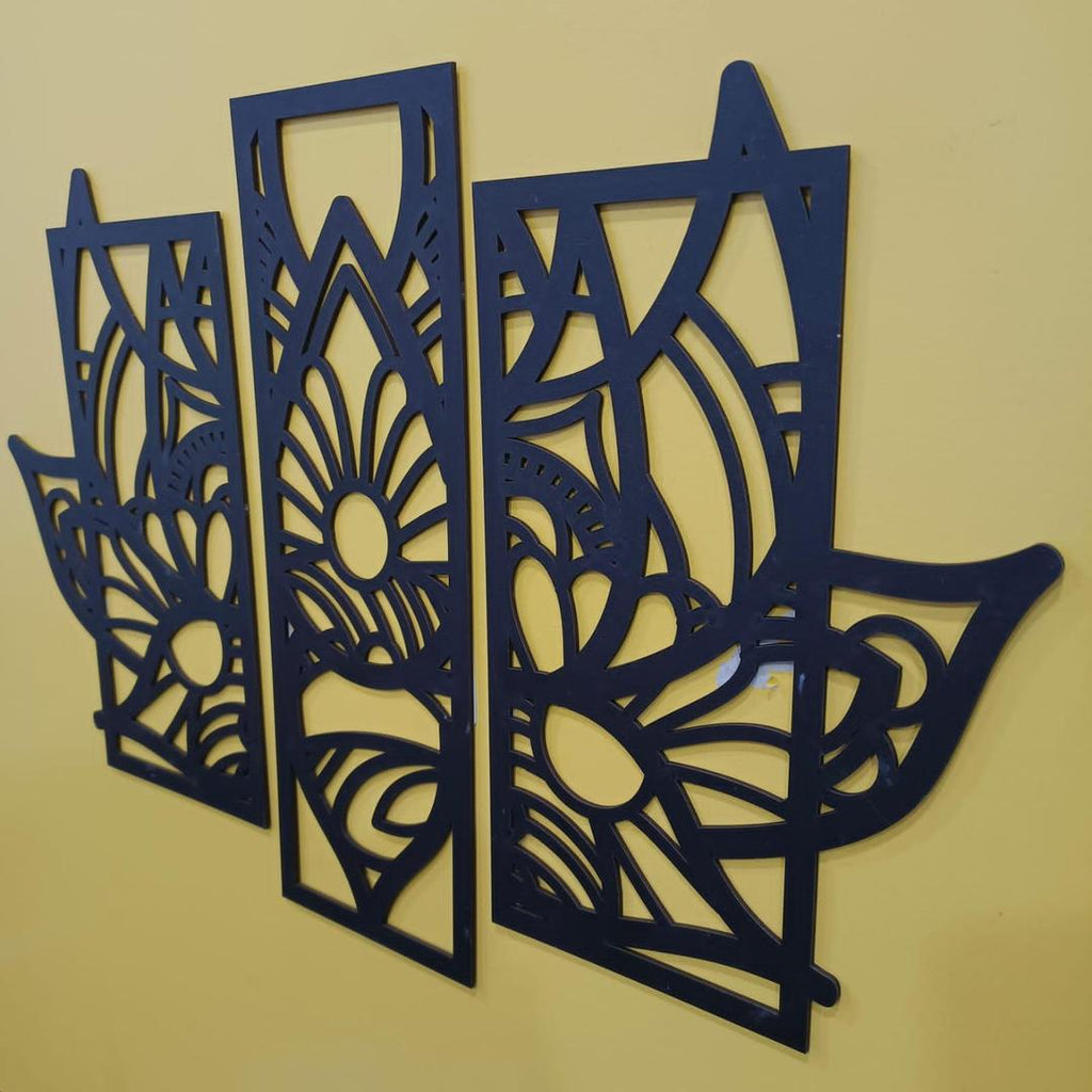Laser Cut Lotus Wall Set For Enchaning your walls
