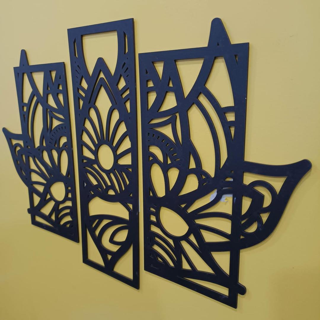 Laser Cut Lotus Wall Set For Enchaning your walls