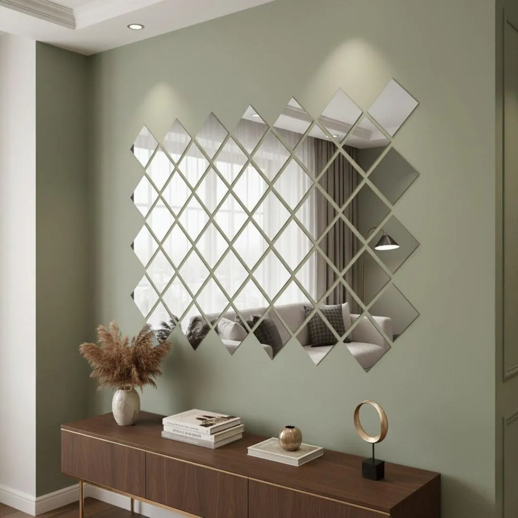 Acrylic Mirror Set of 6 (Golden and Silver both colors)